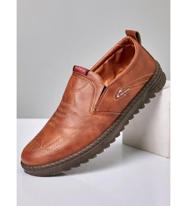 Men Old Peking Style Soft Sole Slip-On Driving Casual Loafers