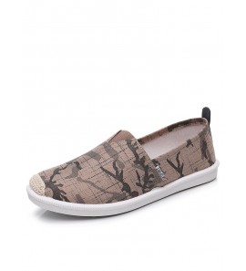 Men Cap Toe Slip On Casual Driving Canvas Fisherman Shoes